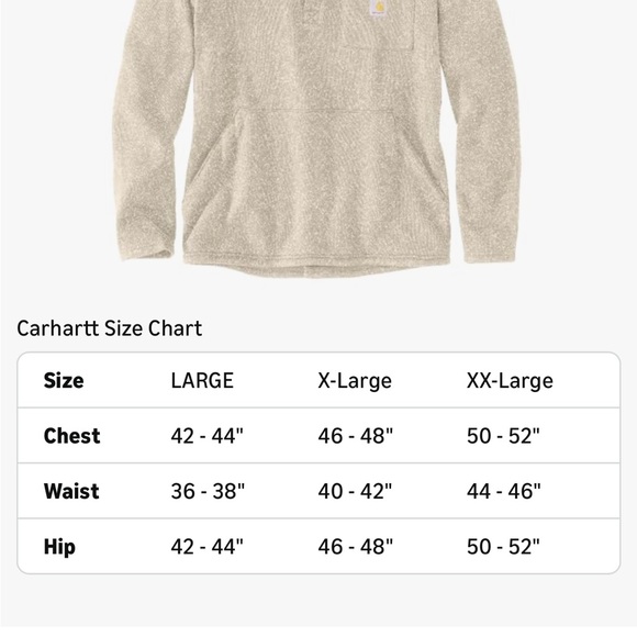 Men's CARHARTT Beige Sweater - Picture 2 of 2
